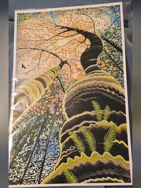 4/$67 Deal! West Coast Art Print Titled Release - Forest Canopy Home
